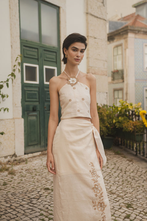 Top Halter Inamorata Cream
